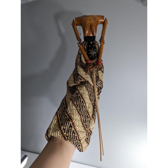 3 Vintage Wayang Golek wooden puppet - bodies only - Picture 5 of 10